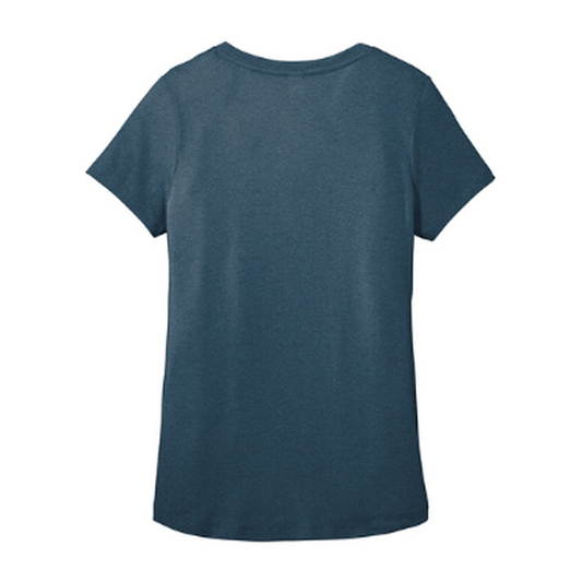 KCC District ® Women’s Flex Scoop Neck Tee - Heathered Neptune Blue