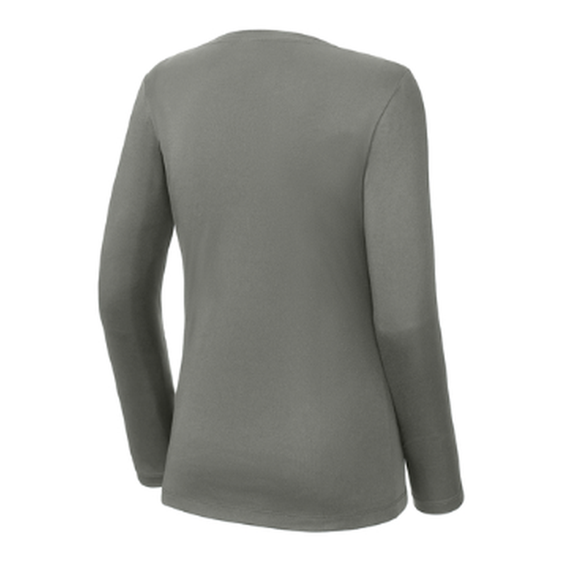 KCC Sport-Tek® Women's Posi-UV® Pro Long Sleeve - Dark Smoke Grey