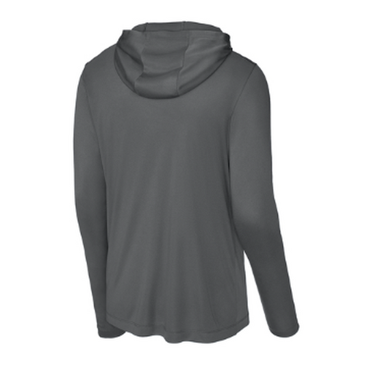 KCC Sport-Tek® Posi-UV® Pro Long Sleeve Hoodie - Dark Smoke Grey