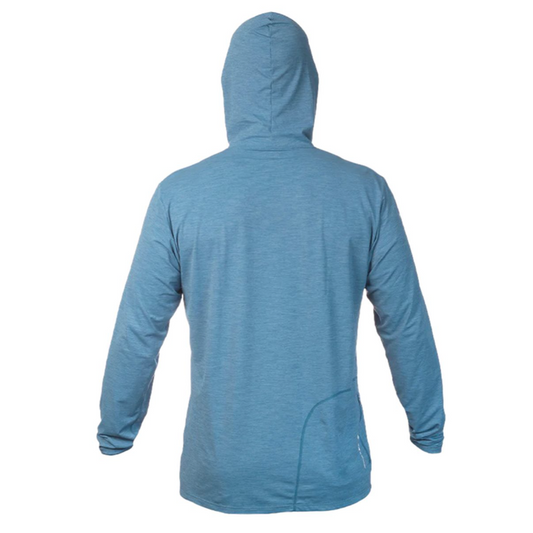 KCC Men's Low Pro Tech Hooded Long Sleeve T-Shirt - Bahama Heathered