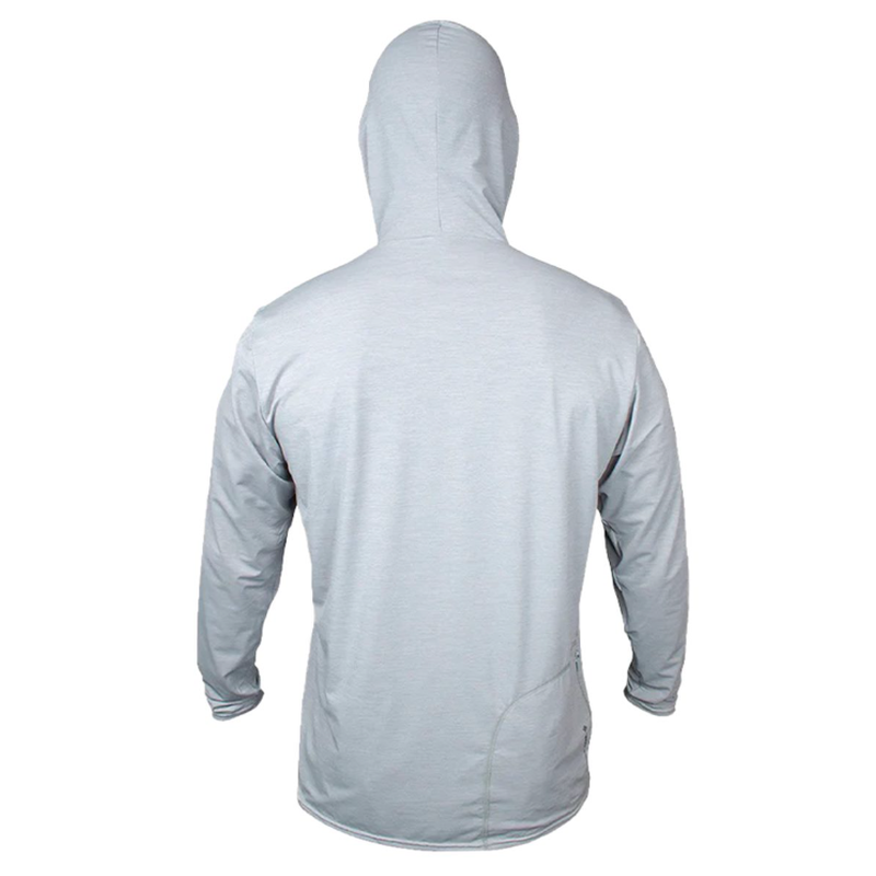 KCC Men's Low Pro Tech Hooded Long Sleeve T-Shirt - Alloy Heathered