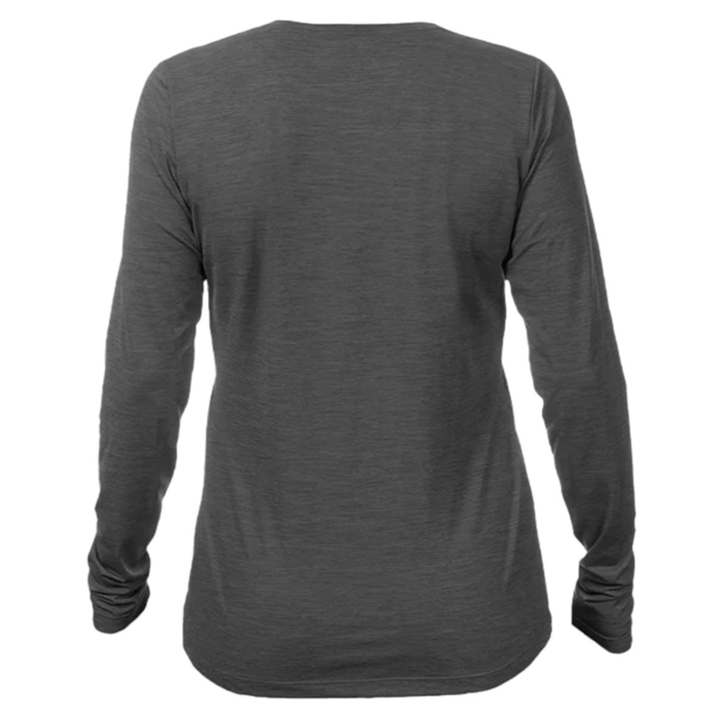 KCC Women's Breeze Tech Long Sleeve T-Shirt - Charcoal Heathered