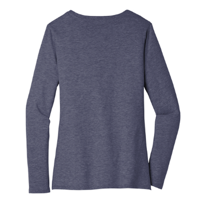 KCC District ® Women’s Very Important Tee ® Long Sleeve V-Neck - Heathered Navy