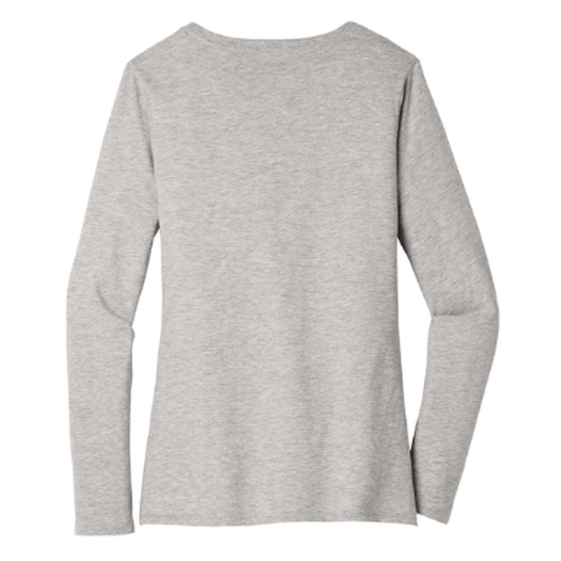 KCC District ® Women’s Very Important Tee ® Long Sleeve V-Neck - Light Heather Grey