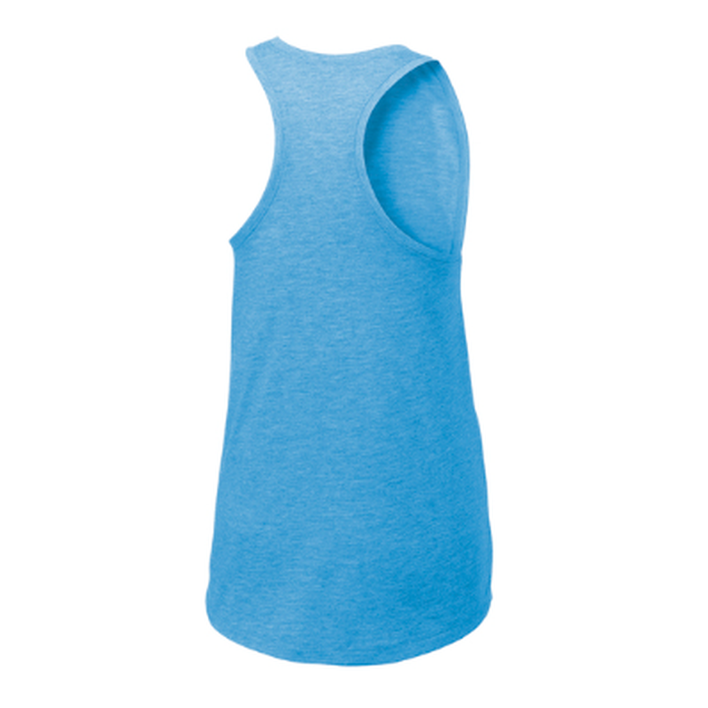 KCC Sport-Tek® Women's PosiCharge® Tri-Blend Wicking Tank - Pond Blue Heather