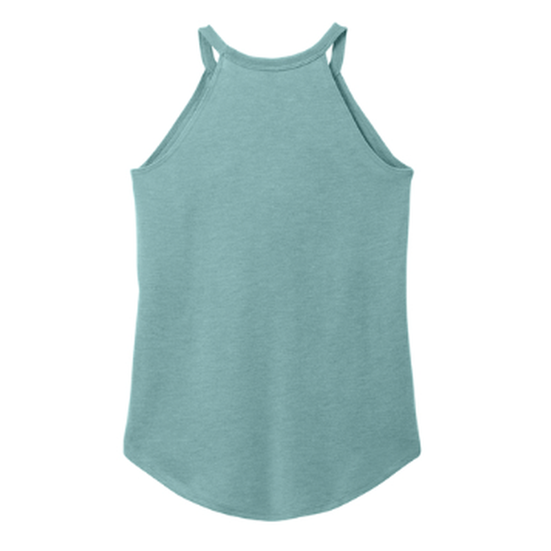 KCC IMUA District ® Women’s Perfect Tri ® Rocker Tank - Heathered Eucalyptus Blue