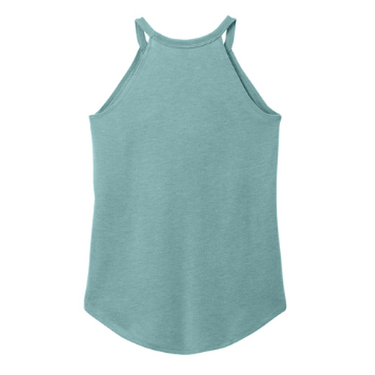 KCC IMUA District ® Women’s Perfect Tri ® Rocker Tank - Heathered Eucalyptus Blue