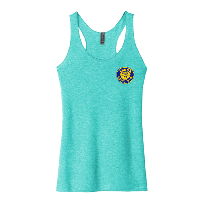 KCC Next Level Apparel® Women’s Tri-Blend Racerback Tank - Tahiti Blue