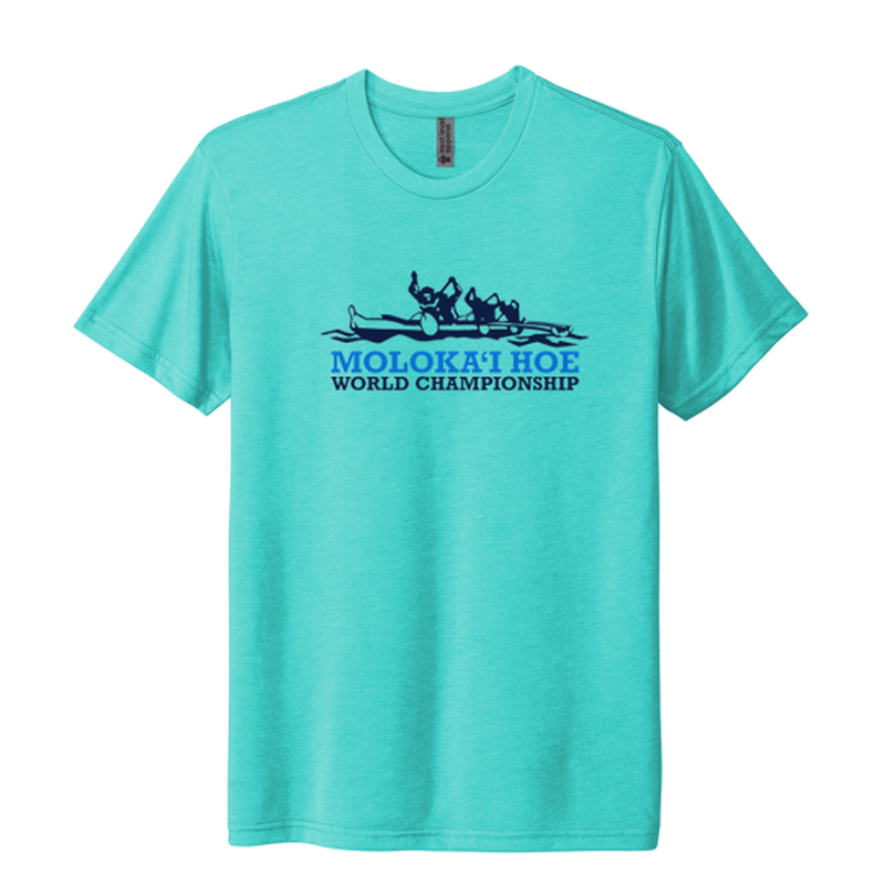 MOLOKA'I HOE RACE T-SHIRT - Tahiti Blue - PRE-ORDER ONLY