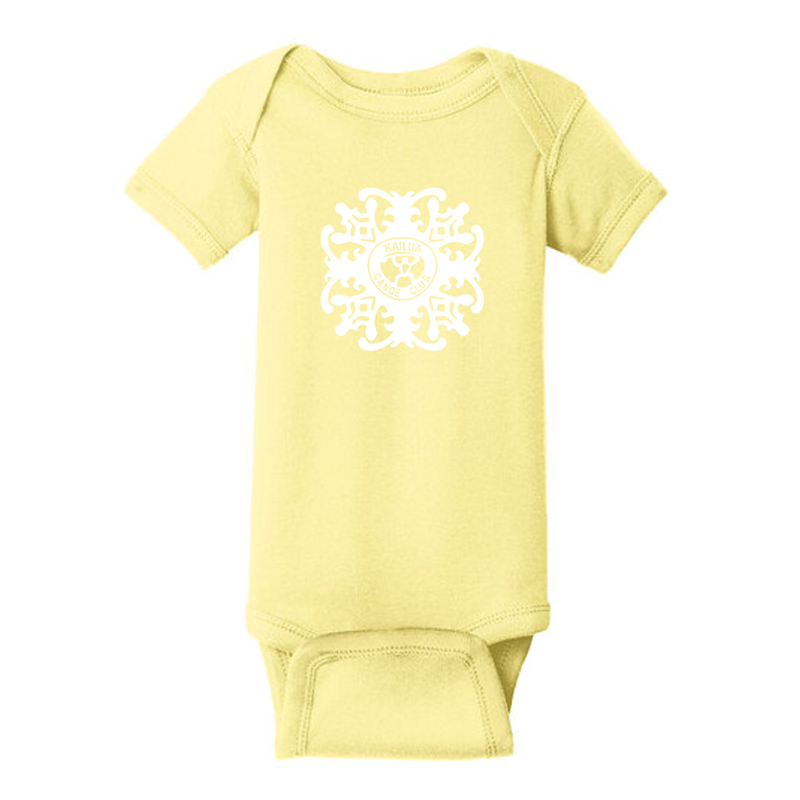 KCC Rabbit Skins™ Infant Short Sleeve Baby Rib Bodysuit - Banana