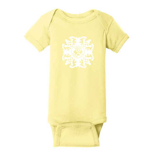 KCC Rabbit Skins™ Infant Short Sleeve Baby Rib Bodysuit - Banana