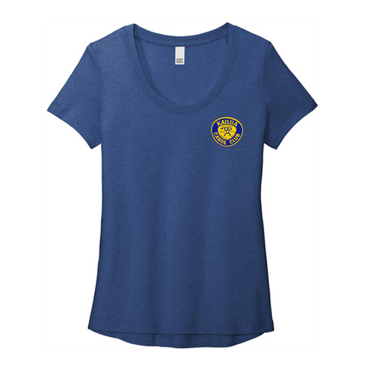 KCC District ® Women’s Flex Scoop Neck Tee - Heathered Deep Royal