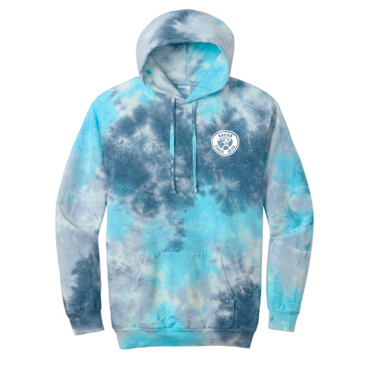 KCC Port & Co™ Crystal Tie-Dye Pullover Hoodie - Lagoon Colorburst