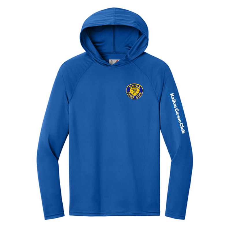 KCC A4 Cooling Performance Long Sleeve Hooded Tee - Royal