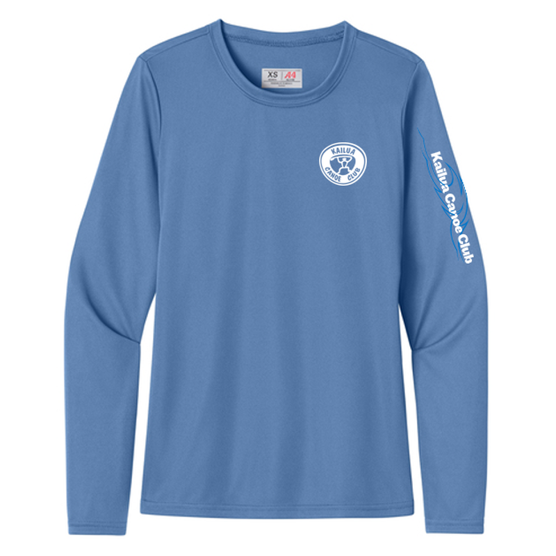 KCC A4 Women’s Cooling Performance Long Sleeve Tee - Light Blue