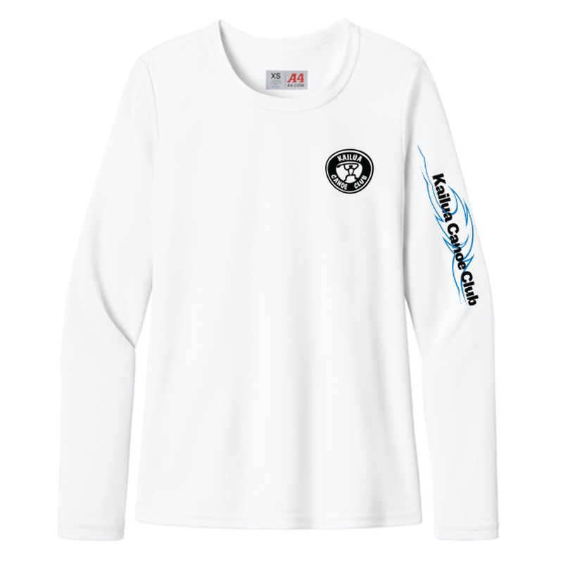 KCC A4 Women’s Cooling Performance Long Sleeve Tee - White