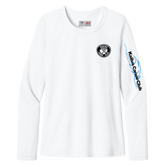 KCC A4 Women’s Cooling Performance Long Sleeve Tee - White