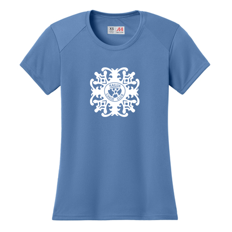 KCC A4 Women’s Cooling Performance Short Sleeve Tee - Light Blue