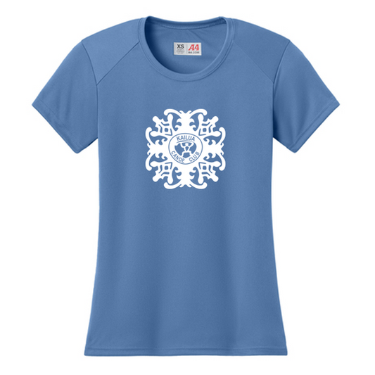 KCC A4 Women’s Cooling Performance Short Sleeve Tee - Light Blue