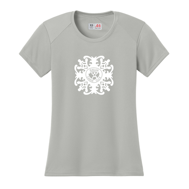 KCC A4 Women’s Cooling Performance Short Sleeve Tee - Silver