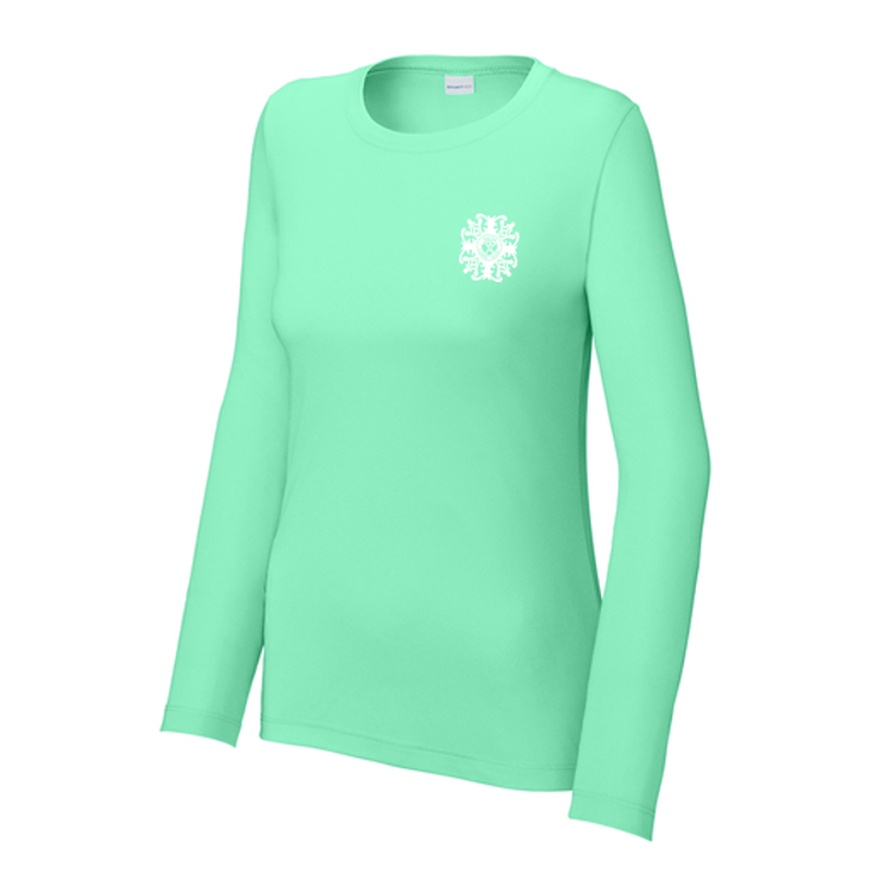 KCC Sport-Tek® Women's Posi-UV® Pro Long Sleeve - Bright Seafoam