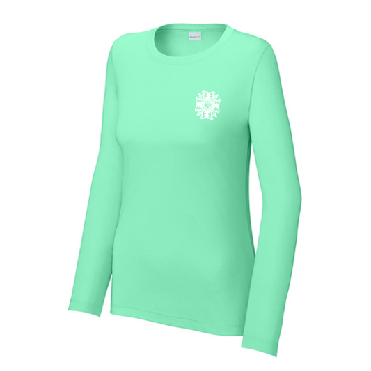 KCC Sport-Tek® Women's Posi-UV® Pro Long Sleeve - Bright Seafoam