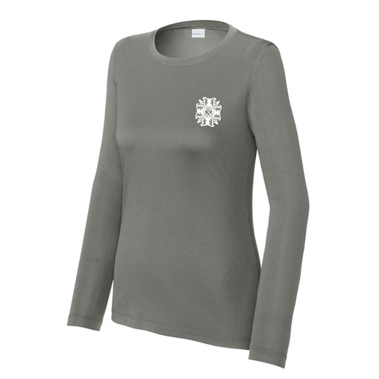 KCC Sport-Tek® Women's Posi-UV® Pro Long Sleeve - Dark Smoke Grey