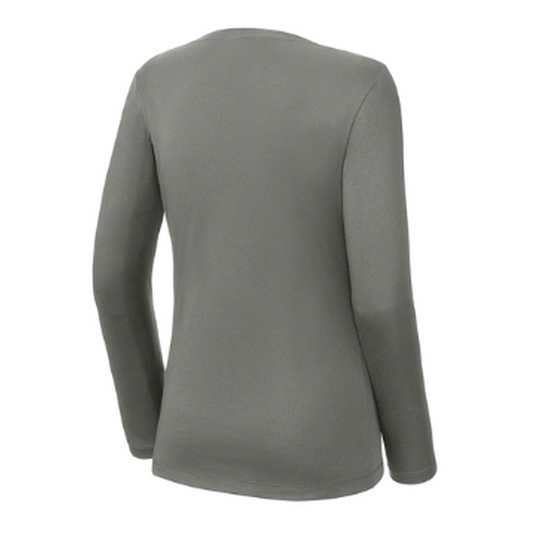 KCC Sport-Tek® Women's Posi-UV® Pro Long Sleeve - Dark Smoke Grey