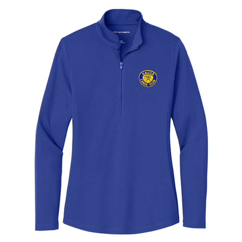 KCC Port Authority® Women's Dry Zone® UV Micro-Mesh 1/4-Zip - True Royal