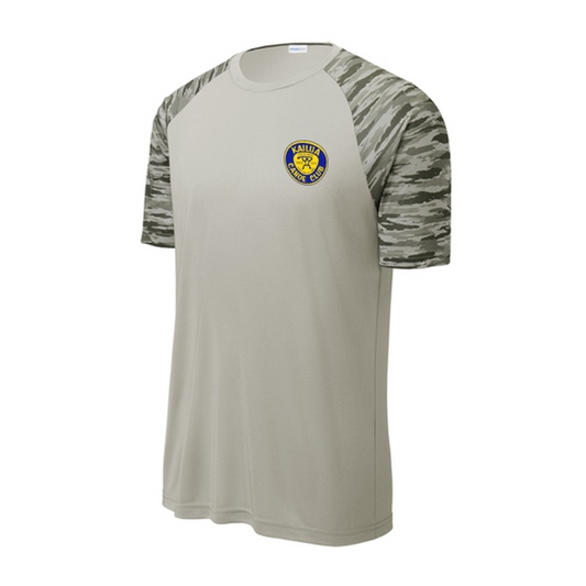 KCC Sport-Tek® Drift Camo Colorblock Tee - Silver