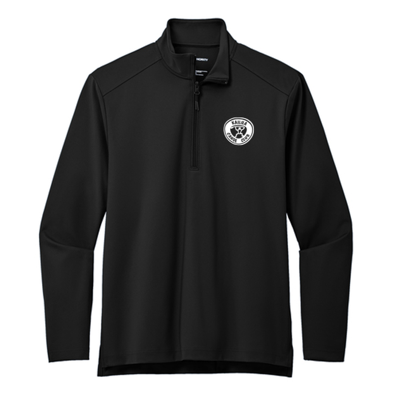KCC Port Authority® C-FREE® Double Knit 1/4-Zip - Black