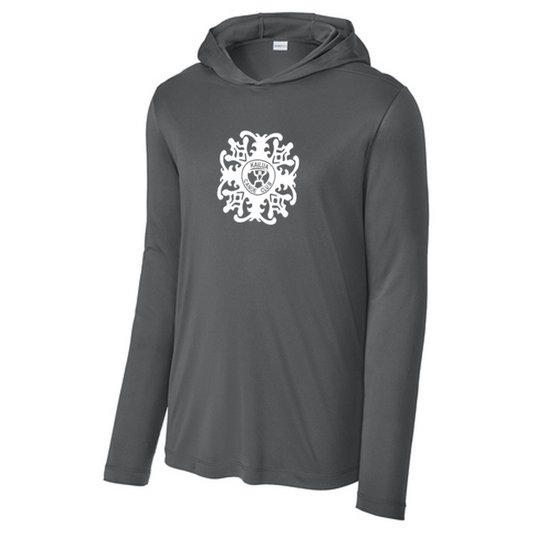KCC Sport-Tek® Posi-UV® Pro Long Sleeve Hoodie - Dark Smoke Grey