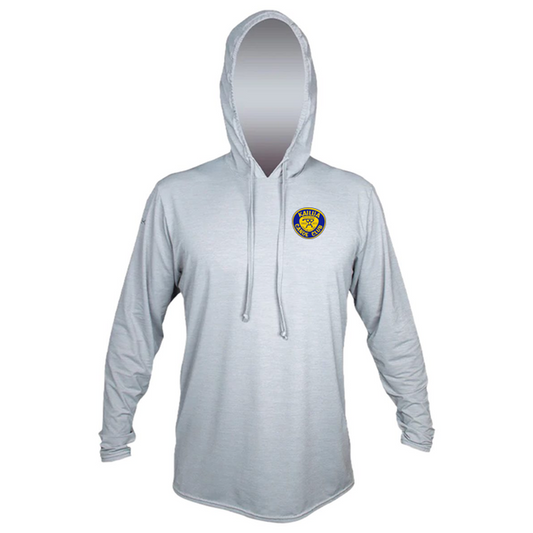 KCC Men's Low Pro Tech Hooded Long Sleeve T-Shirt - Alloy Heathered