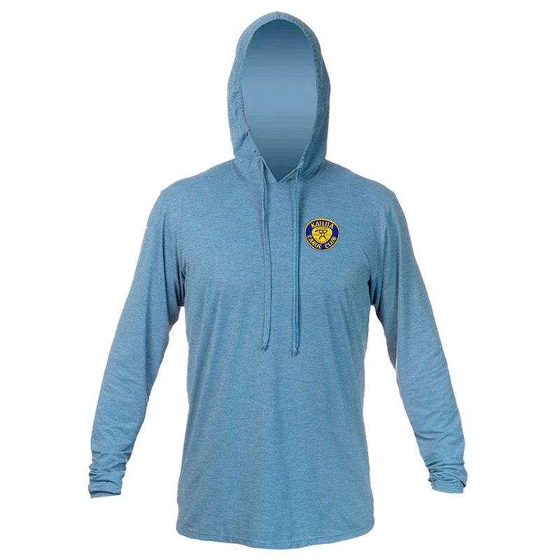 KCC Men's Low Pro Tech Hooded Long Sleeve T-Shirt - Bahama Heathered