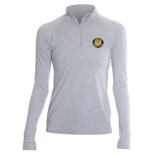 KCC Women's Flight Tech Quarter-Zip Pullover - Alloy Heathered