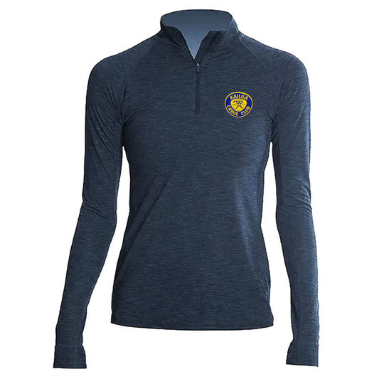 KCC Women's Flight Tech Quarter-Zip Pullover - Midnight Heathered