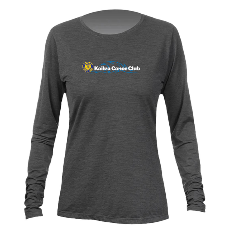 KCC Women's Breeze Tech Long Sleeve T-Shirt - Charcoal Heathered
