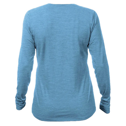 KCC Women's Breeze Tech Long Sleeve T-Shirt - Bahama Heathered