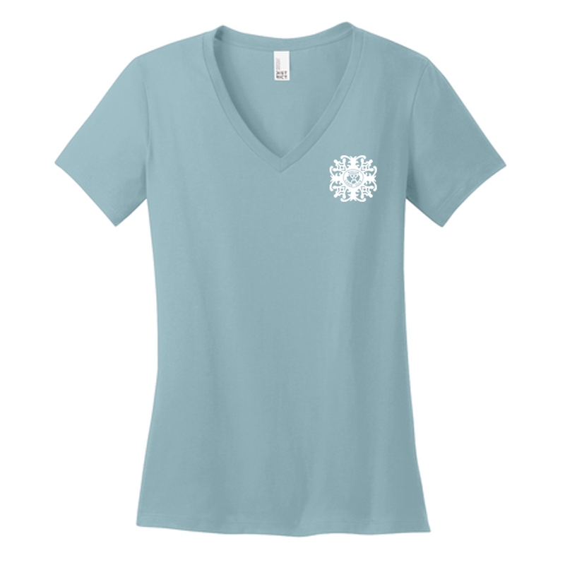 KCC District ® Women’s Perfect Weight ® V-Neck Tee - Blue Fog