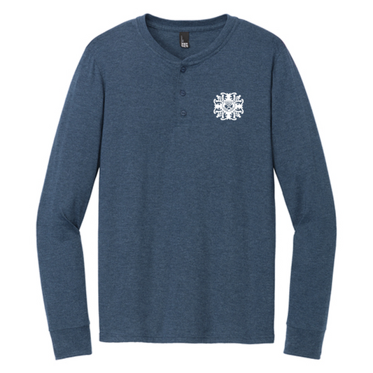 KCC District® Perfect Tri® Long Sleeve Henley - Navy Frost