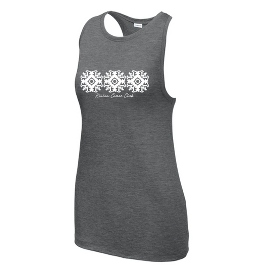 KCC Sport-Tek® Women's PosiCharge® Tri-Blend Wicking Tank - Dark Grey Heather