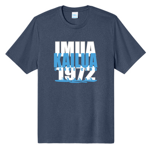 KCC IMUA Port & Co™ Heather Performance Tee - True Navy Heather