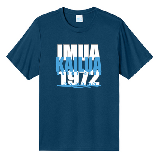 KCC IMUA Port & Co™ Heather Performance Tee - Turquoise Blue