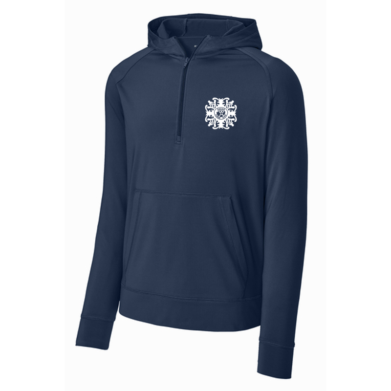 KCC Sport-Tek® Sport-Wick® Stretch 1/2-Zip Hoodie - Navy