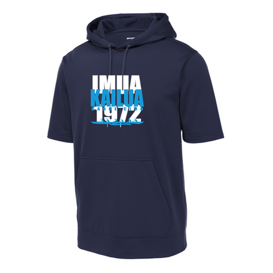 KCC IMUA Sport-Tek ® Sport-Wick ® Fleece Short Sleeve Hooded Pullover - Navy