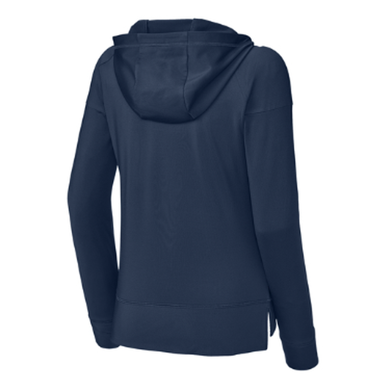 KCC Sport-Tek® Women's Sport-Wick® Stretch 1/2-Zip Hoodie - Navy
