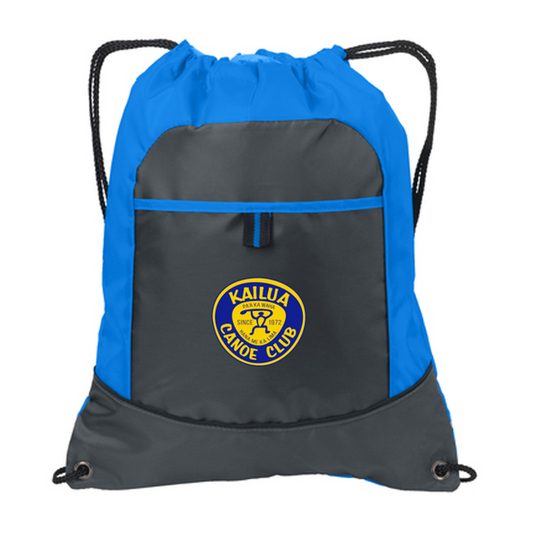 KCC Port Authority® Pocket Cinch Pack- Brilliant Blue/Deep Smoke