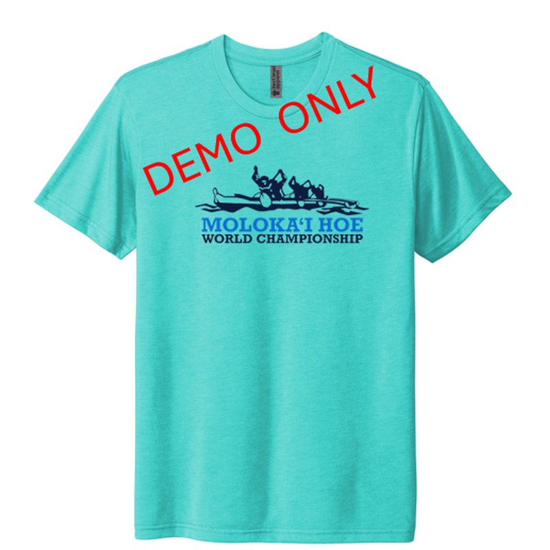 MOLOKA'I HOE RACE T-SHIRT - Tahiti Blue - PRE-ORDER ONLY